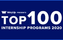 WayUp Presents Top 100 Internship Programs 2020 recognition